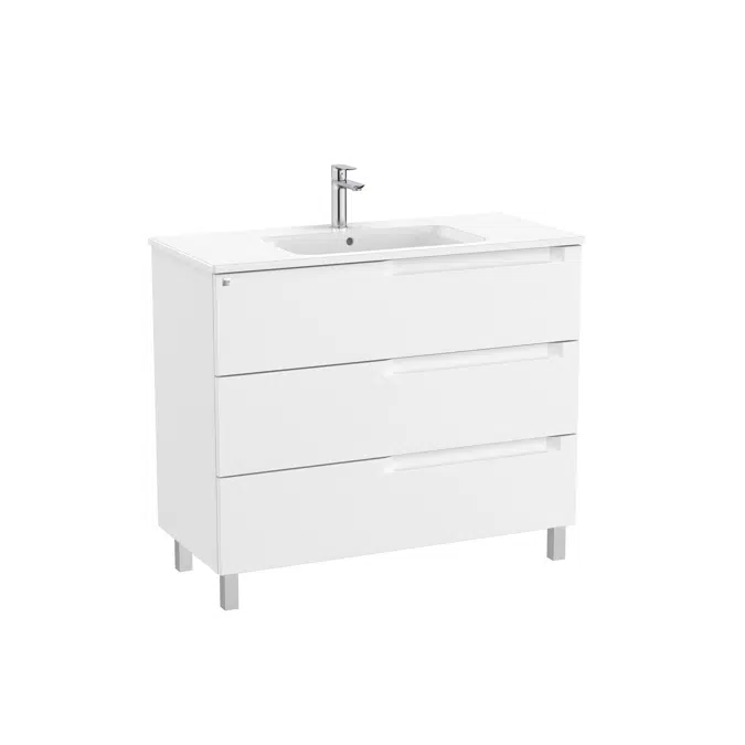 Aleyda Unik (base unit with 3 drawers and centered basin)