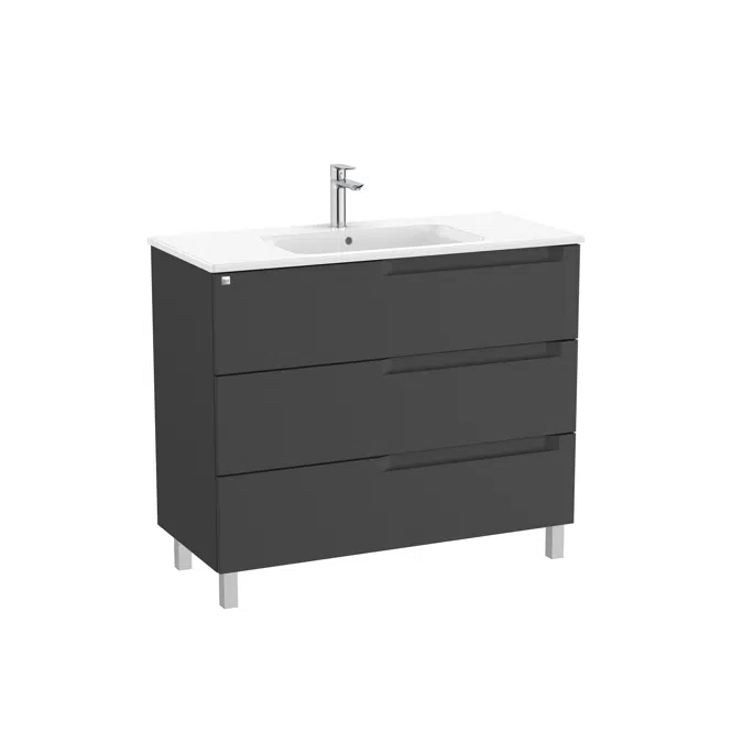 Aleyda Unik (base unit with 3 drawers and centered basin)