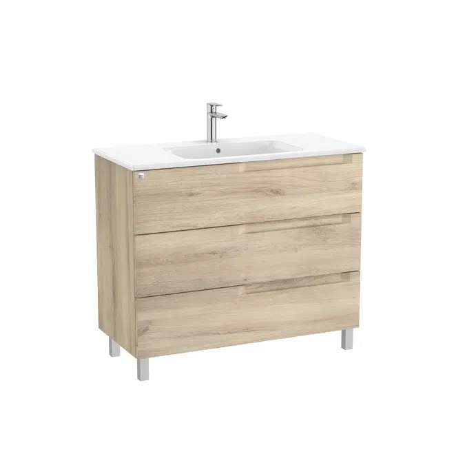 Aleyda Unik (base unit with 3 drawers and centered basin)
