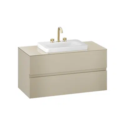 Image for ARMANI - BAIA 1200 mm wall-hung furniture fordeck-mounted basin mixers and over countertop washbasins