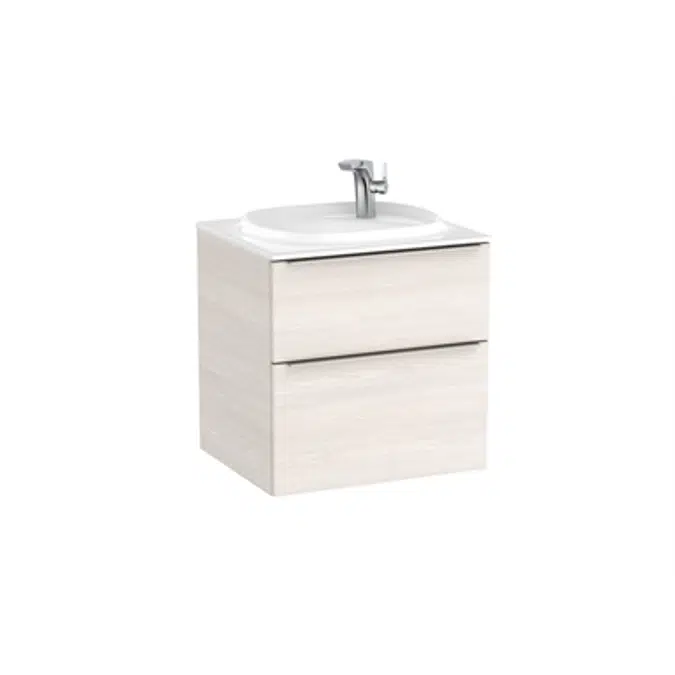 BEYOND 600 Unik (base unit with two drawers with handles and FINECERAMIC® basin)