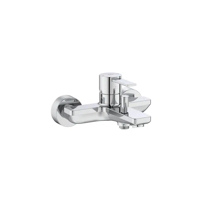 Targa - Wall-mounted bath-shower mixer with automatic diverter