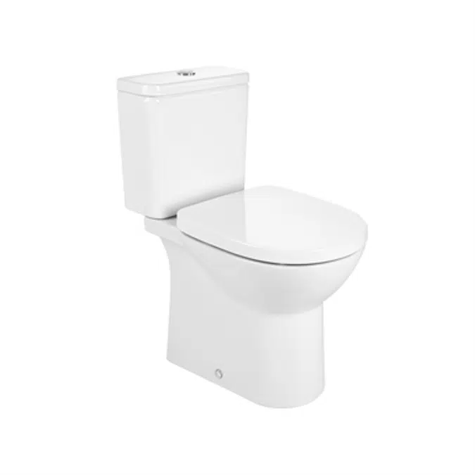 DEBBA ROUND - Close-coupled Rimless toilet with dual outlet