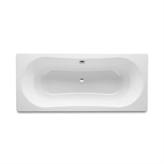 Duo Plus Rectangular steel bath with anti-slip base (3,5 mm steel sheet)