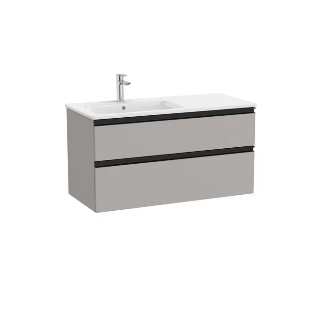 The Gap Unik (base unit with two drawers and left hand basin)