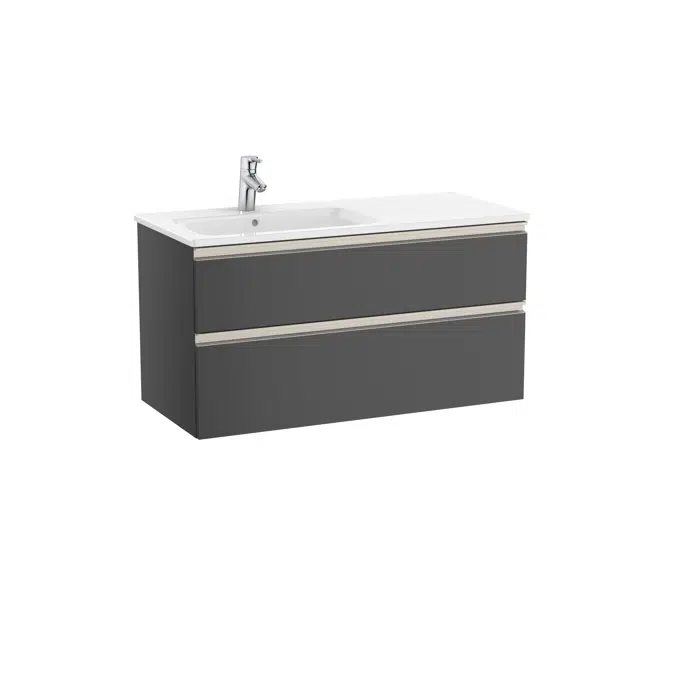 The Gap Unik (base unit with two drawers and left hand basin)