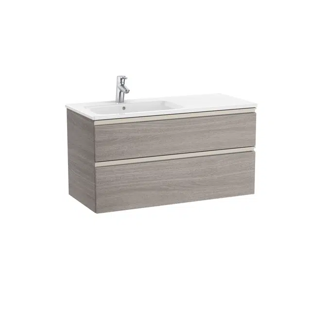 The Gap Unik (base unit with two drawers and left hand basin)
