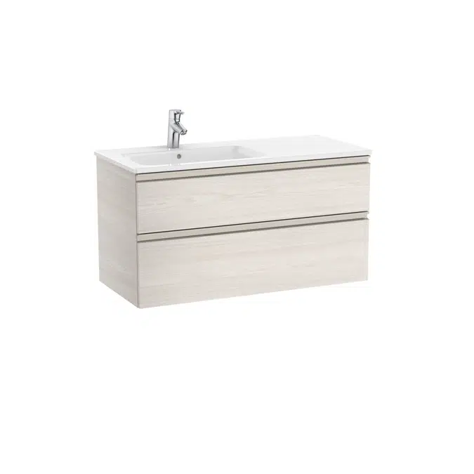 The Gap Unik (base unit with two drawers and left hand basin)