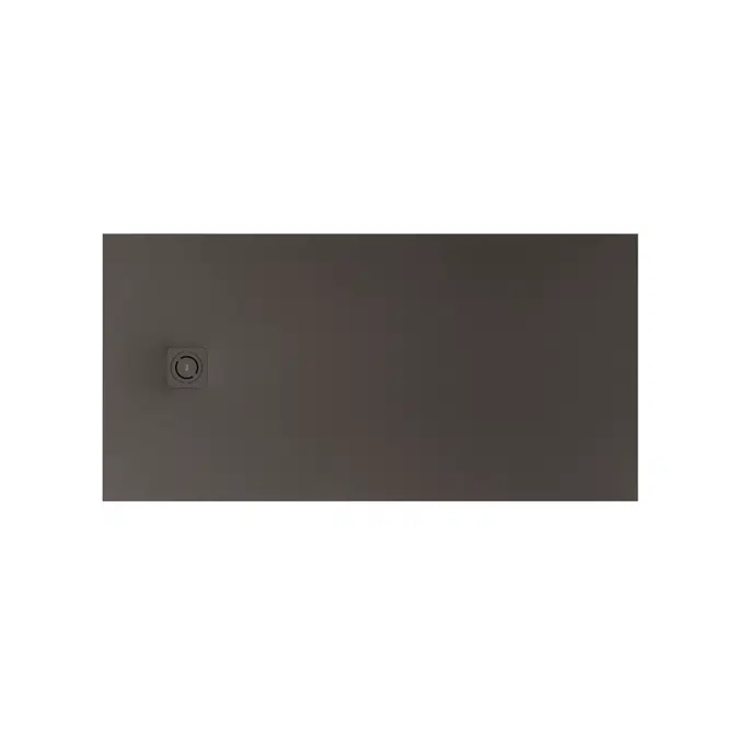 Terran-N Superslim STONEX® rectangular shower tray with drain