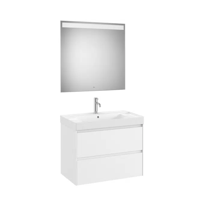 ONA Pack (base unit with two drawers, right hand basin and LED mirror)