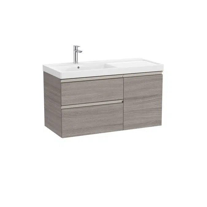 The Gap Unik (base unit with two drawers, one door and basin on the left)