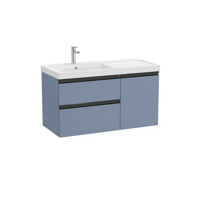 The Gap Unik (base unit with two drawers, one door and basin on the left)