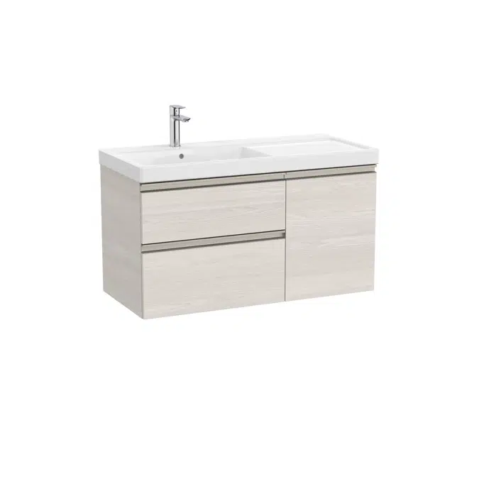 The Gap Unik (base unit with two drawers, one door and basin on the left)