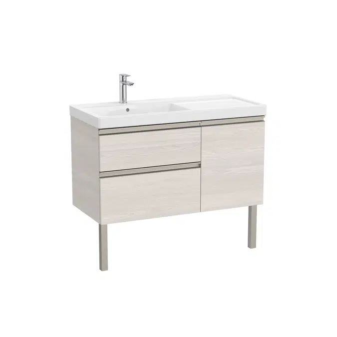 The Gap Unik (base unit with two drawers, one door and basin on the left)