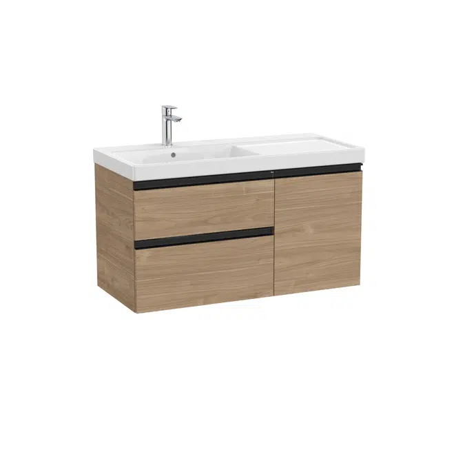 The Gap Unik (base unit with two drawers, one door and basin on the left)