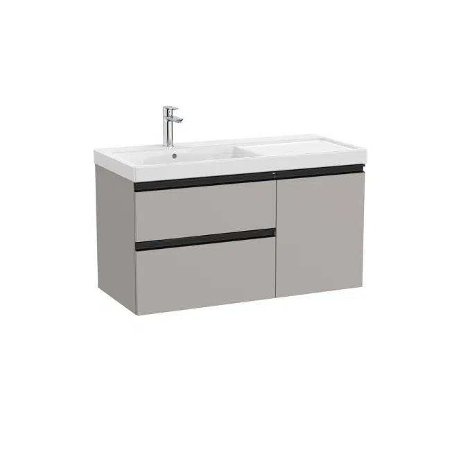 The Gap Unik (base unit with two drawers, one door and basin on the left)