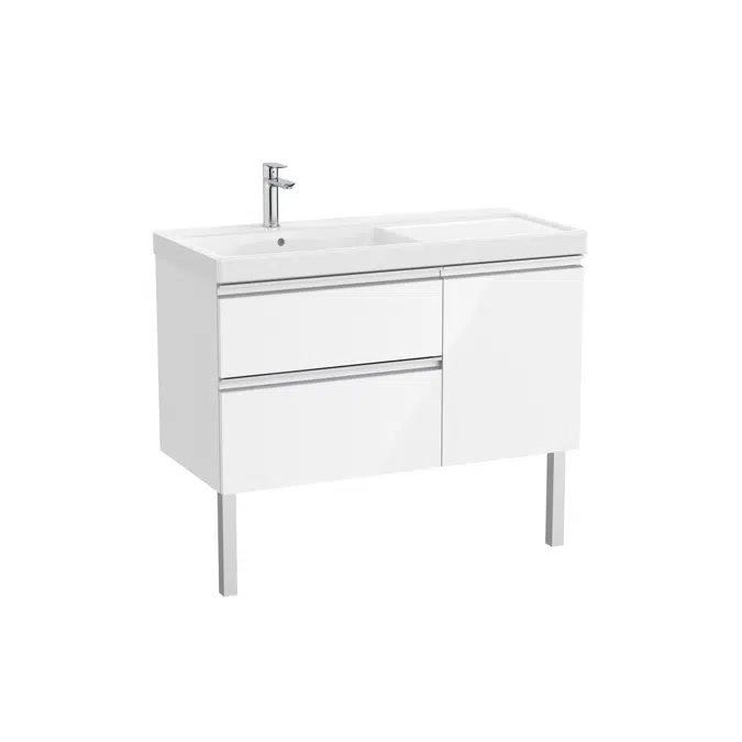 The Gap Unik (base unit with two drawers, one door and basin on the left)