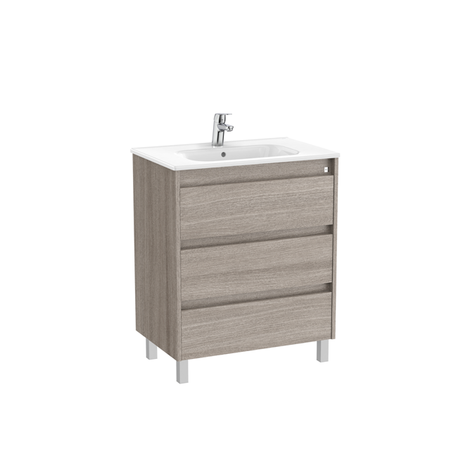 BIM objects - Free download! Tenet (base unit with three drawers and ...