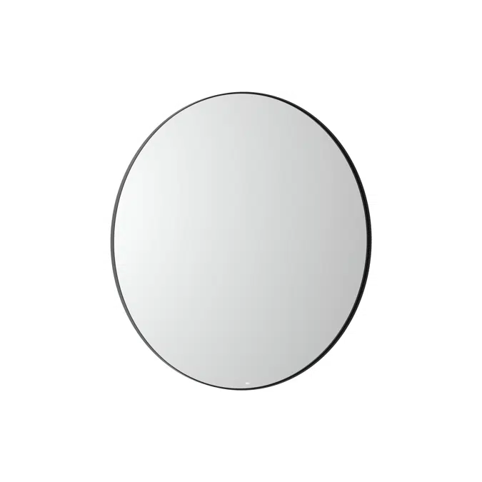 Luna Round mirror with perimetral LED lighting and frame
