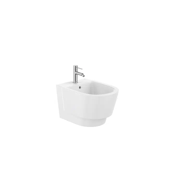 Tura Vitreous china wall-hung bidet