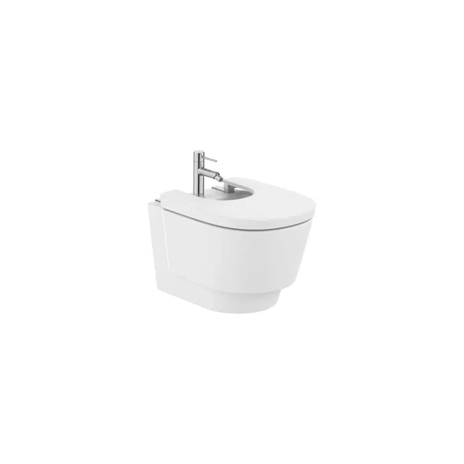 Tura Vitreous china wall-hung bidet