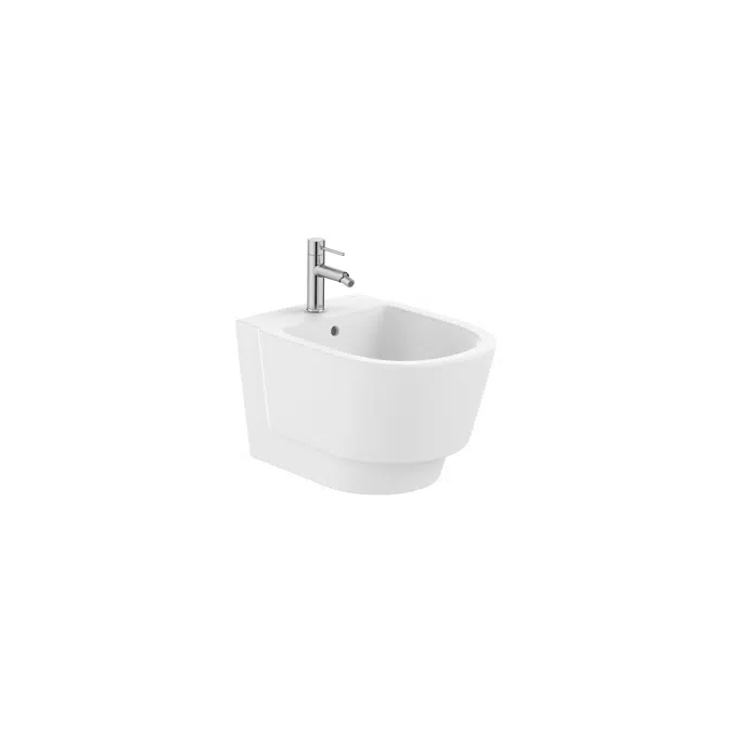 Tura Vitreous china wall-hung bidet