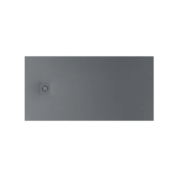 Terran-N Superslim STONEX® rectangular shower tray with drain