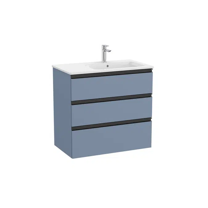 The Gap Unik (base unit with three drawers and right hand basin)