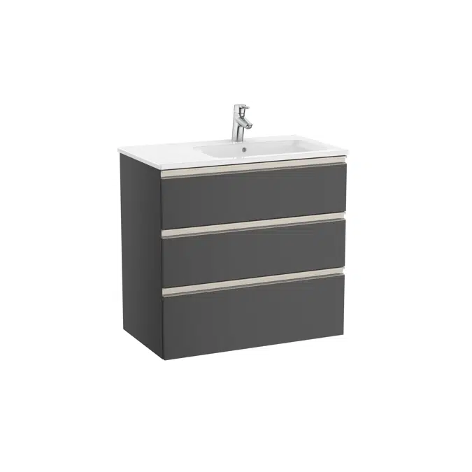 The Gap Unik (base unit with three drawers and right hand basin)