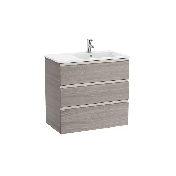 The Gap Unik (base unit with three drawers and right hand basin)