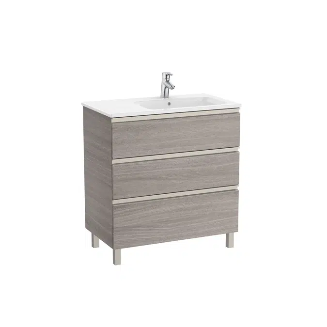 The Gap Unik (base unit with three drawers and right hand basin)