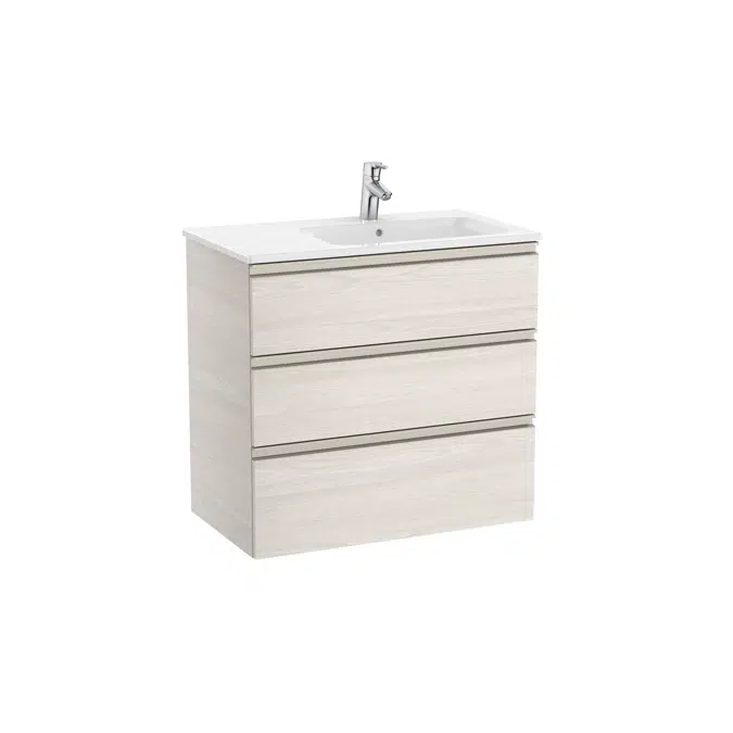 The Gap Unik (base unit with three drawers and right hand basin)