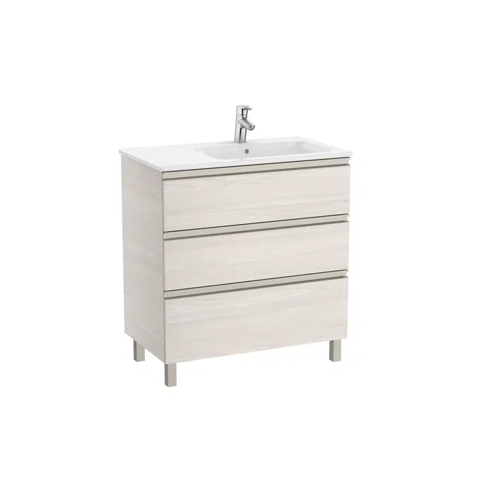 The Gap Unik (base unit with three drawers and right hand basin)
