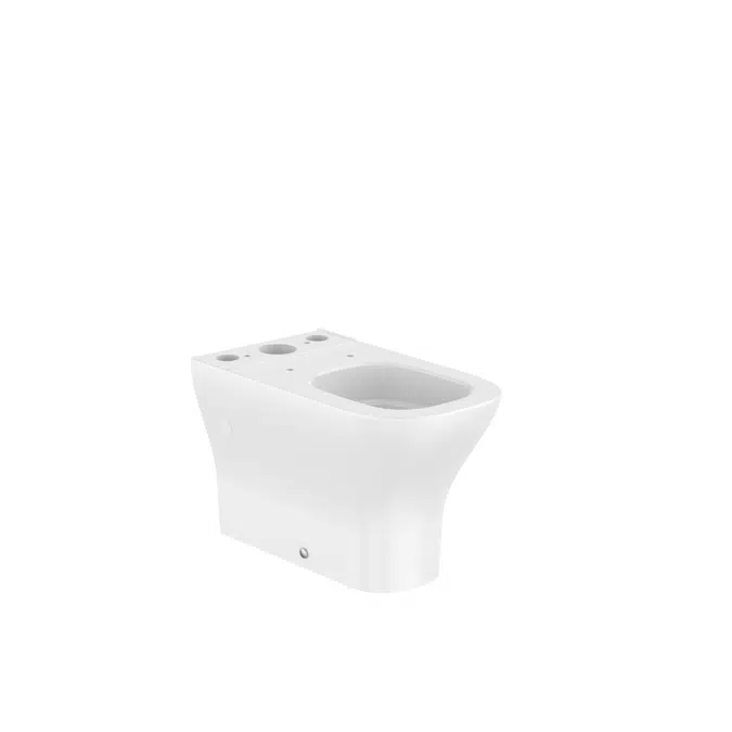 Optica Back-to-wall close-coupled Roca Rimless® Vortex WC