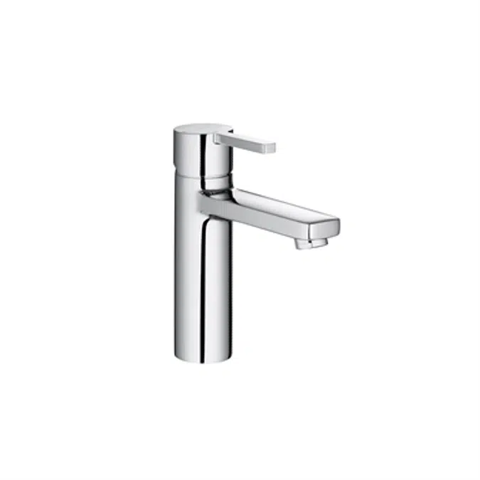 NAIA Smooth body basin mixer mezzo w/ click clack waste, Cold Start