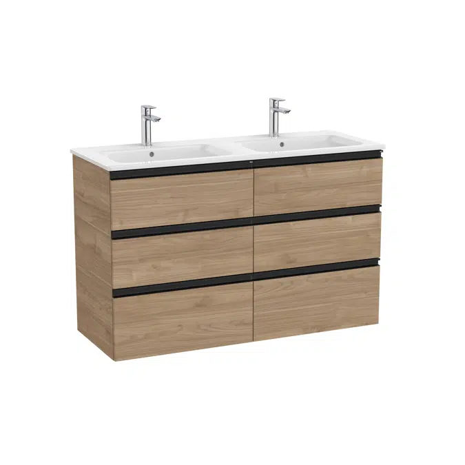 The Gap Unik (base unit with six drawers and double bowl basin)