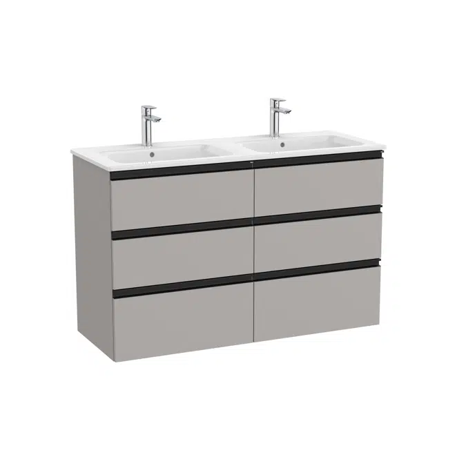The Gap Unik (base unit with six drawers and double bowl basin)