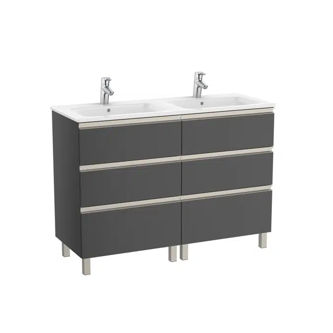 The Gap Unik (base unit with six drawers and double bowl basin)