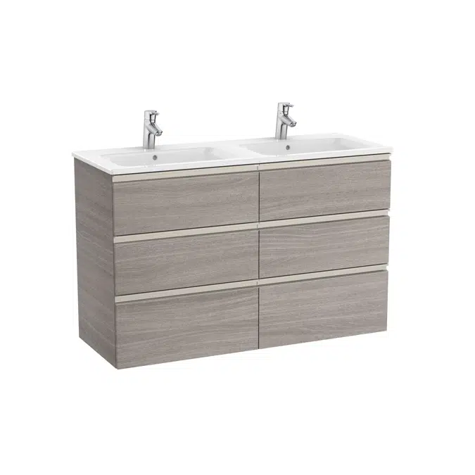 The Gap Unik (base unit with six drawers and double bowl basin)