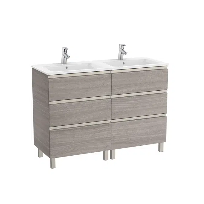 The Gap Unik (base unit with six drawers and double bowl basin)