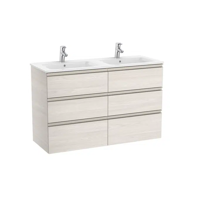 The Gap Unik (base unit with six drawers and double bowl basin)