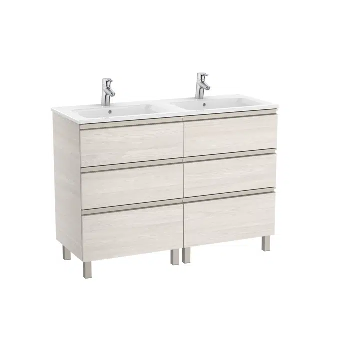 The Gap Unik (base unit with six drawers and double bowl basin)