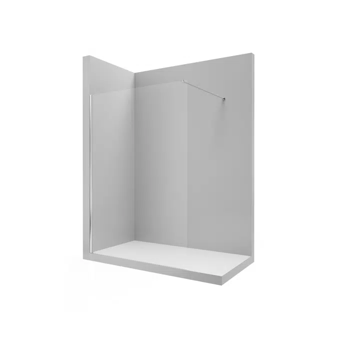 URA DF 1200 - Fixed panel for shower