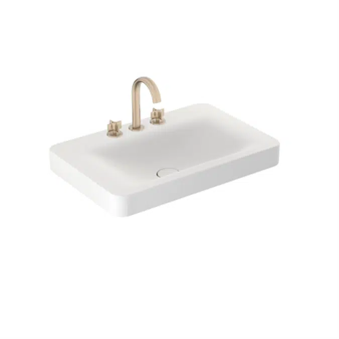 ARMANI - BAIA 750mm 3-hole basin mixer for wall-hung or pedestal washbasin