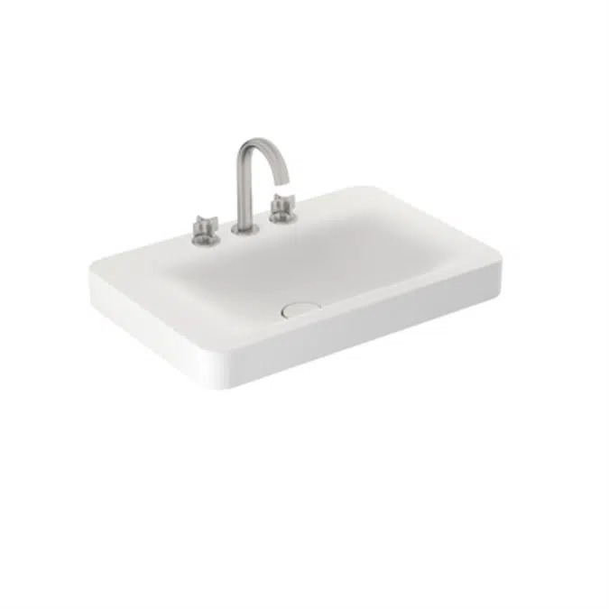 ARMANI - BAIA 750mm 3-hole basin mixer for wall-hung or pedestal washbasin