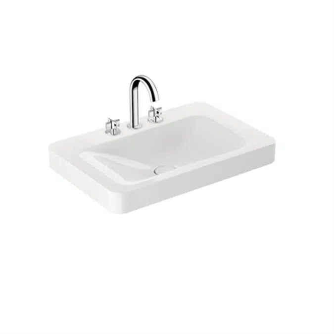 ARMANI - BAIA 750mm 3-hole basin mixer for wall-hung or pedestal washbasin