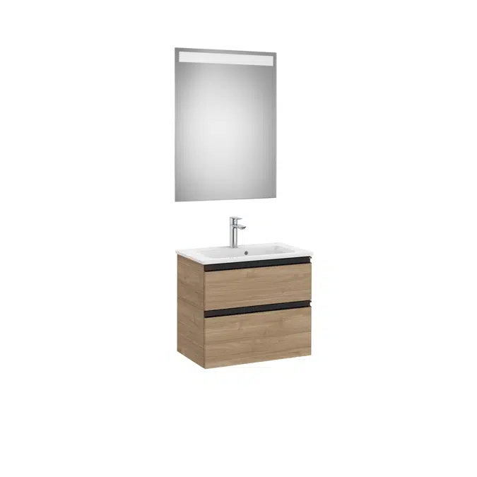 THE GAP 605 Pack (compact base unit 2 drawers, basin and LED mirror)