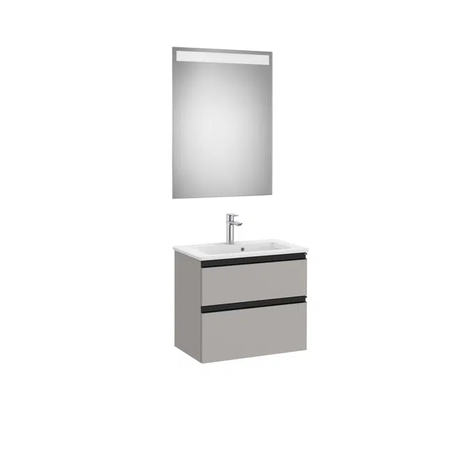 THE GAP 605 Pack (compact base unit 2 drawers, basin and LED mirror)
