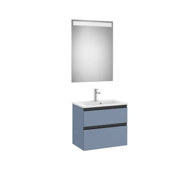 THE GAP 605 Pack (compact base unit 2 drawers, basin and LED mirror)