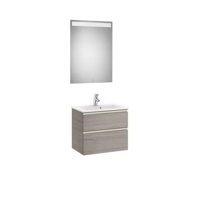THE GAP 605 Pack (compact base unit 2 drawers, basin and LED mirror)